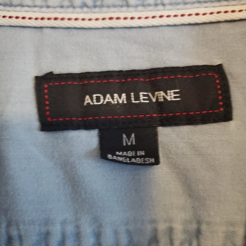 Adam Levine Blue Jean Button Down - Picture 3 of 5